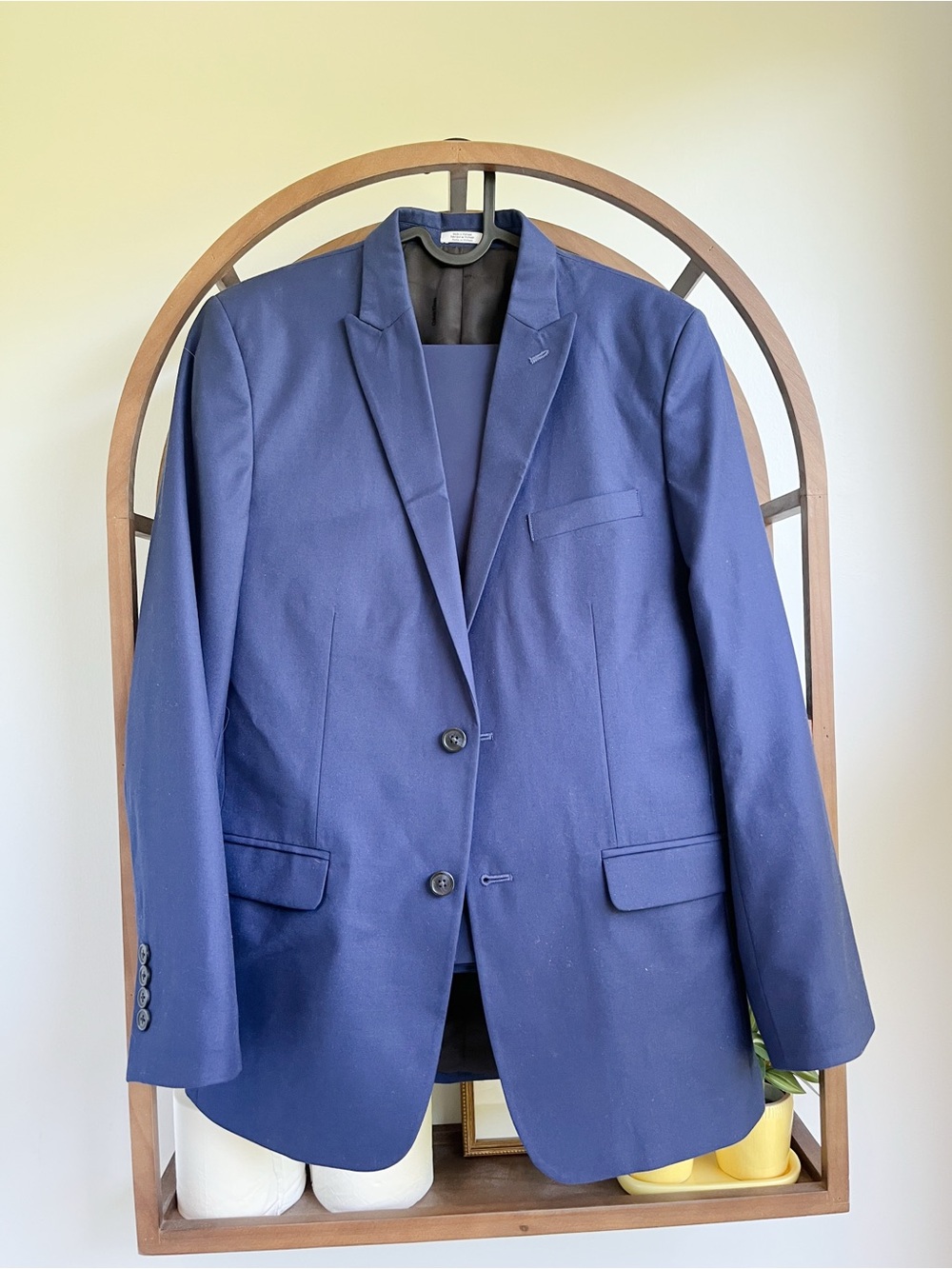 Calvin Klein Teen Boy Blue Two-Button Two Piece Suit